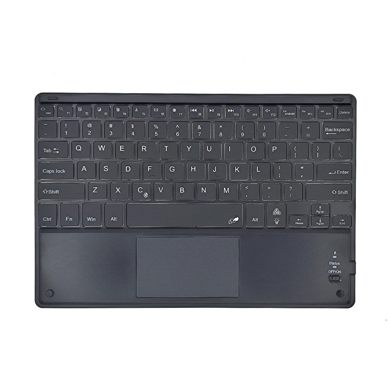 Suitable for Ipad10 Tablet Computer Mobile Phone Office Universal Three-System Wireless Touch Touch Bluetooth Keyboard Factory