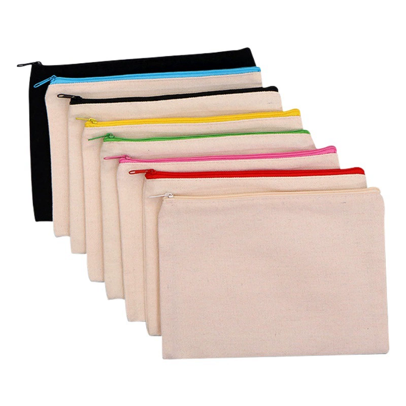 Холст сумка-ручка на заказ творческая печать LOGO молния сумка для хранения студенческих канцелярских принадлежностей