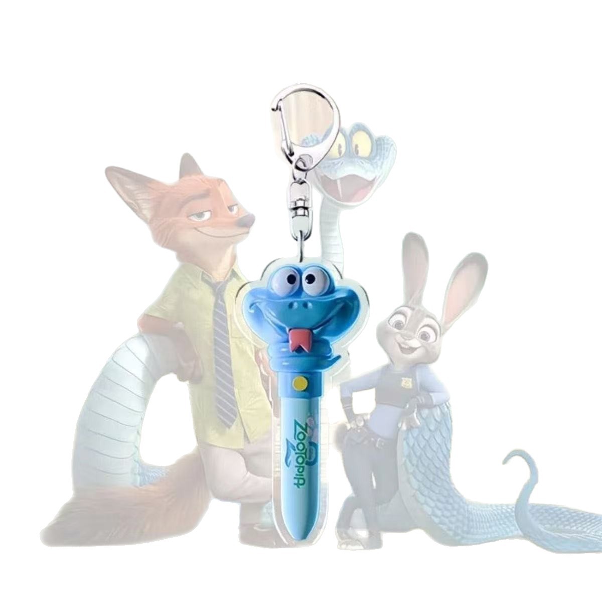 Colgante serie de Zootopia loca periferia grabadora de zanahoria galeria acrílico bolso colgante llavero