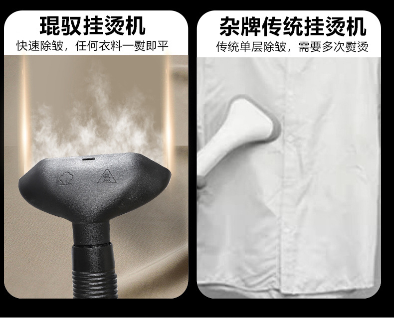 Kunyu large steam garment pressing machine commercial clothing store iron handheld vertical hanging ironing machine home wholesale king dual-use