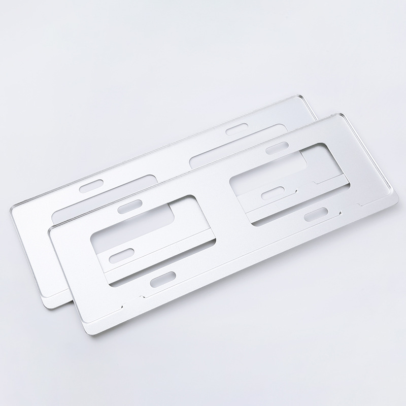 Marco de matrícula de lujo de fibra de carbono personalizado nuevo marco de matrícula de especificaciones múltiples estándar nacional nuevo marco de matrícula de aleación de aluminio