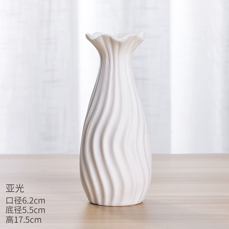 Северная белая керамическая ваза для воды и домашнего декора Кафе Гостиница Гостиница Тюльпан крыльцо Цветочные украшения