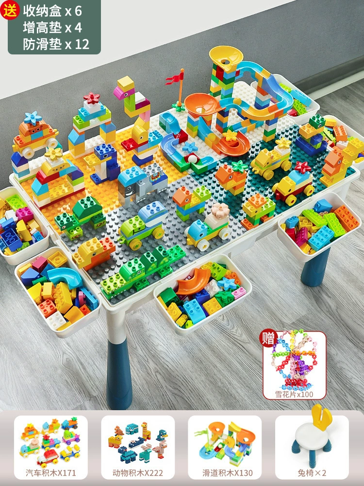 Construction Playset Universal Brainteaser, Building Table for Kids 3–6 yrs — Multi-size Kits (2–104 cm)