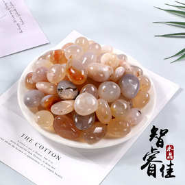 厂家批发天然樱花玛瑙大颗粒打磨石香薰石扩香石水晶装饰品消磁石