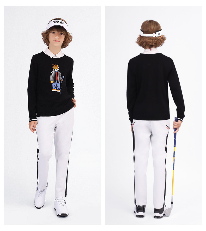 Áo vest len golf cho bé trai PGM mùa thu đông, form thoải mái ấm áp — Yf437-áo len màu xám, Yf436-áo vest len màu xanh nước biển, YF433-Màu đen, YF436-Áo vest len màu đen chi tiết 27
