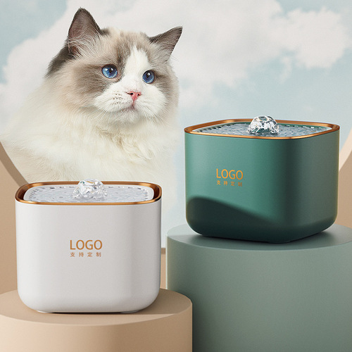 Cross-border pet water dispenser cat smart water feeder anti-dry burning 3L water shortage power-off cycle silent water dispenser