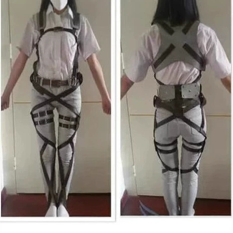 Косплей куртка Attack on Giant Survey Corps, короткая коричневая куртка, размеры S–XXL (универсальная)