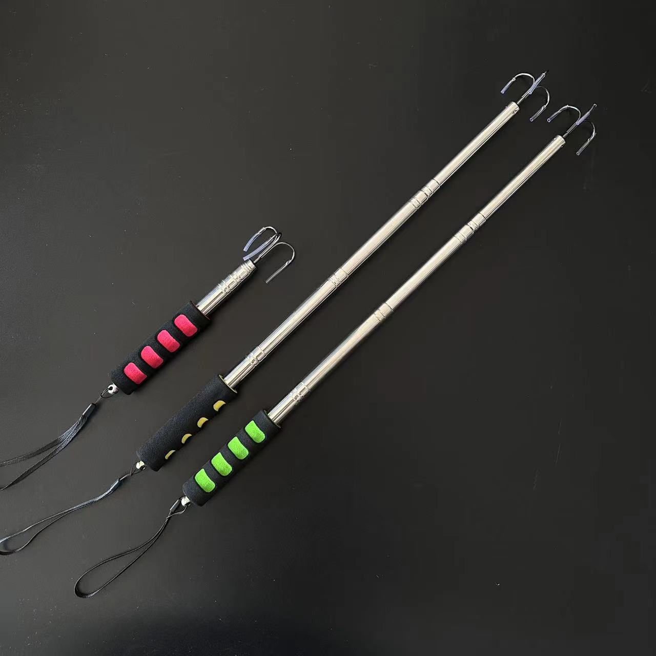 Anclar de acero inoxidable para pescar con ancho de pesca para pescar con hielo de aluminio retráctil colorido para pescar con ancho de pesca