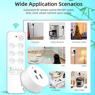Amazon countdown remote control wireless control American remote control socket intelligent voice control wireless socket