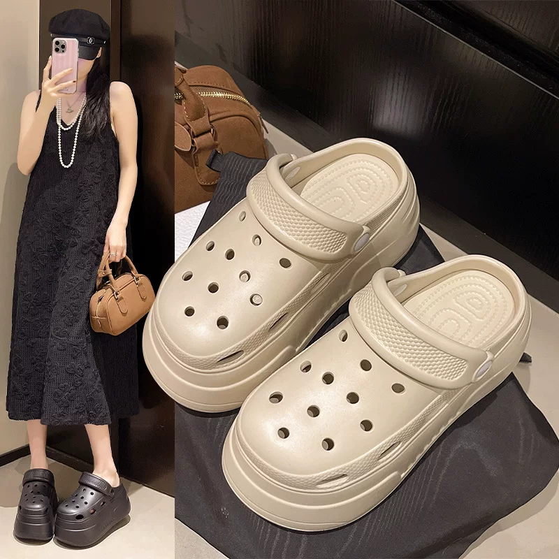 Summer shoes platform, beach non-slip slide, slippers, beach style
