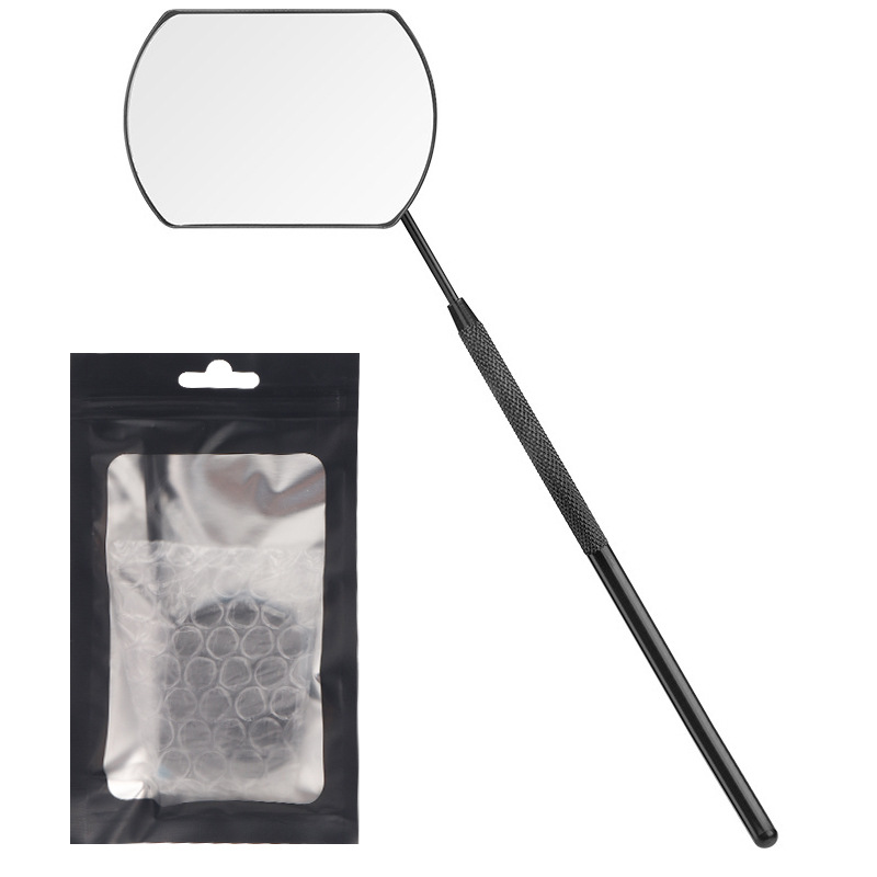 Venta al por mayor de injerto herramienta auxiliar de pestañas herramienta de inspección de pestañas cuadradas Espejo de inspección portátil de mano de acero inoxidable