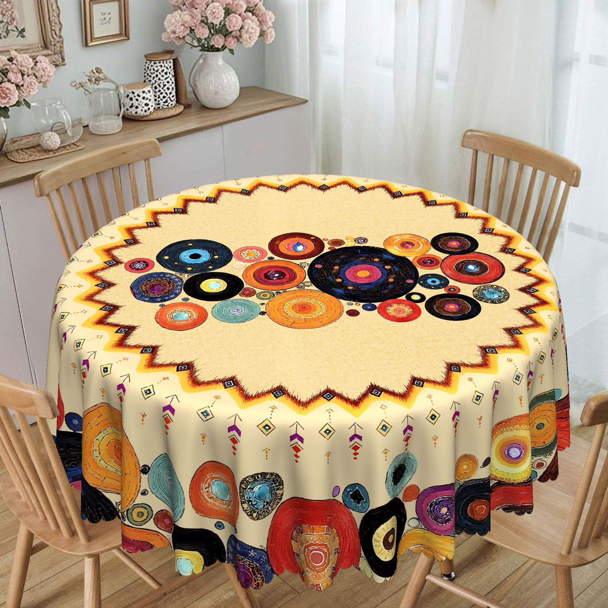 Comercio extranjero transfronterizo tela de mesa bohemia retrógrada tema de granja estilo marroquí, estilo nacional tela de mesa