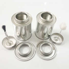 厂家源头直供批发250g237ml8oz马口铁罐螺纹胶水圆罐胶水罐可印刷