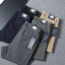 2025年秋冬新款高端商务休闲直筒长裤免洗抗皱