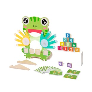 Cpc Ce Kidsren's Counting Puzzle Early Education Toys Wooden Toys Kindergarten Mathematics Teaching Palm Addition and Subtraction