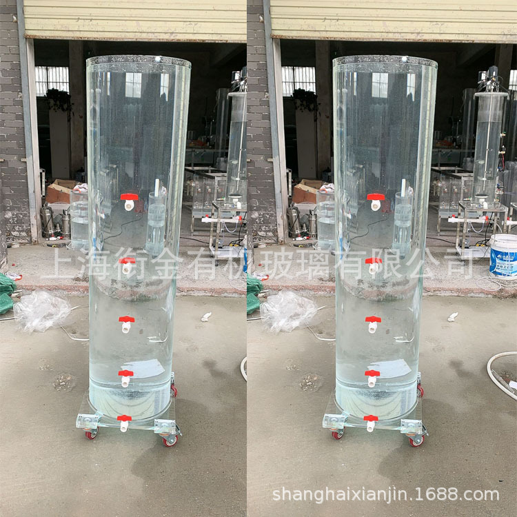 高透明亚克力圆柱形水桶有机玻璃圆筒罩鱼缸防水测试桶水处理容器