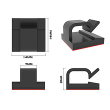 工厂直供鼠标线数据线自粘无痕线夹车载办公墙面电源线固线器线卡