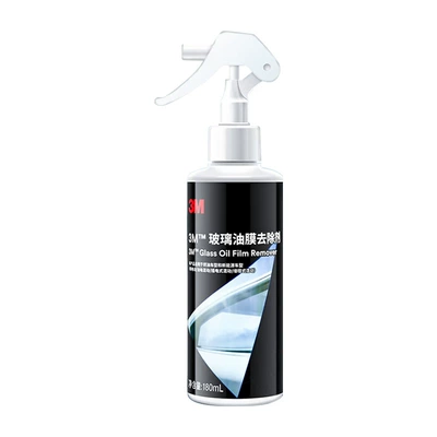 3m Car Windshield Glass Oil Film Remover, Cleaner, Heavy Oil Film Stain Remover (Glass agent) - glass-oil-film-remover-180ml