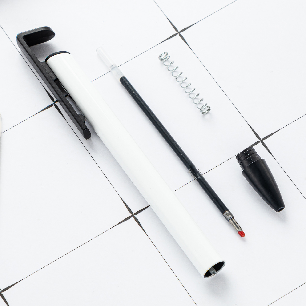 Diseño DIY caliente sublimación lápiz en blanco de transferencia de calor lápiz de bola imprimible logotipo comercial lápiz de bola al por mayor