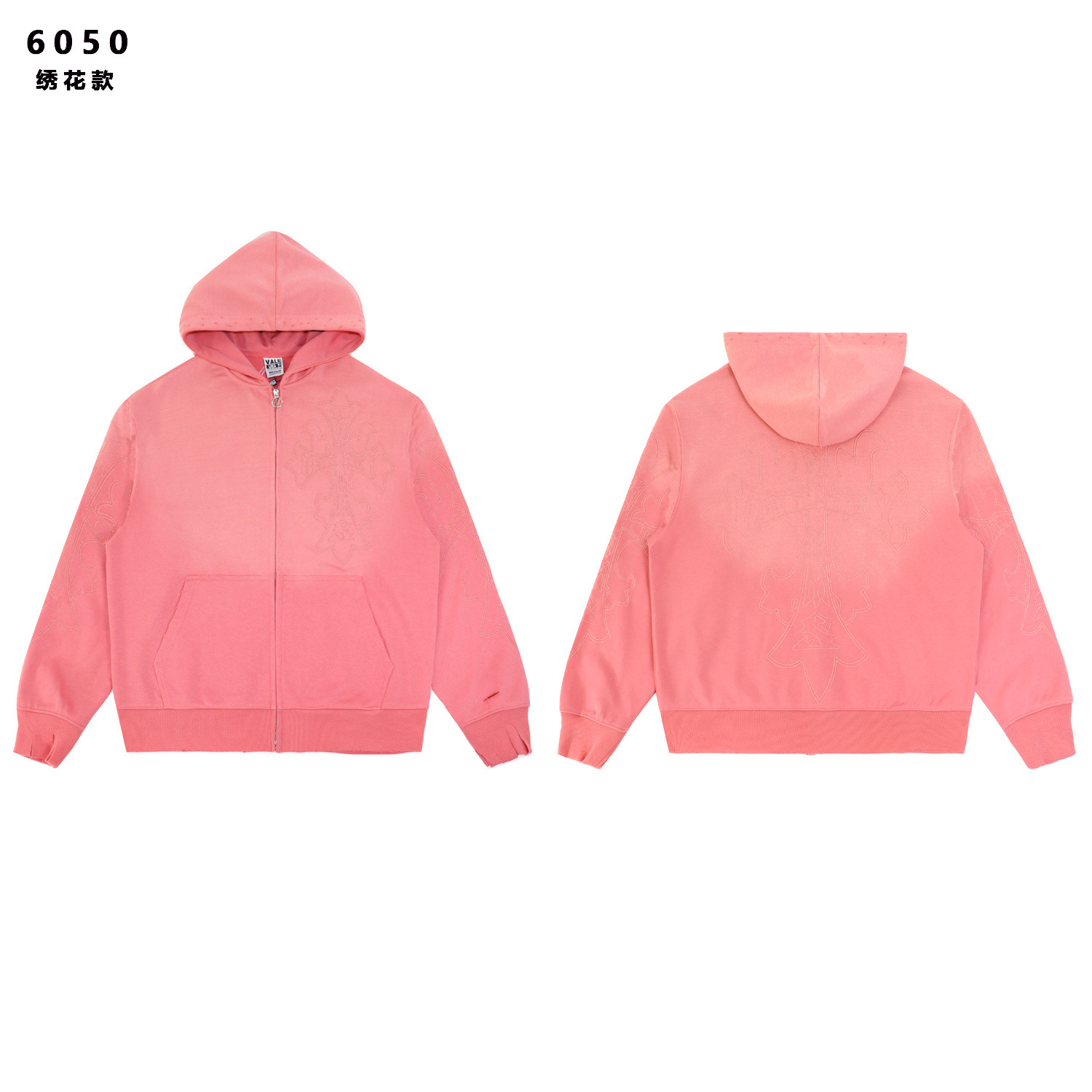 Transfronterizo exclusivo para la marca de marea en stock SAINT VANITY impresión de diamante caliente marca de marea sudadera con capuz cardigan con cremallera sudadera