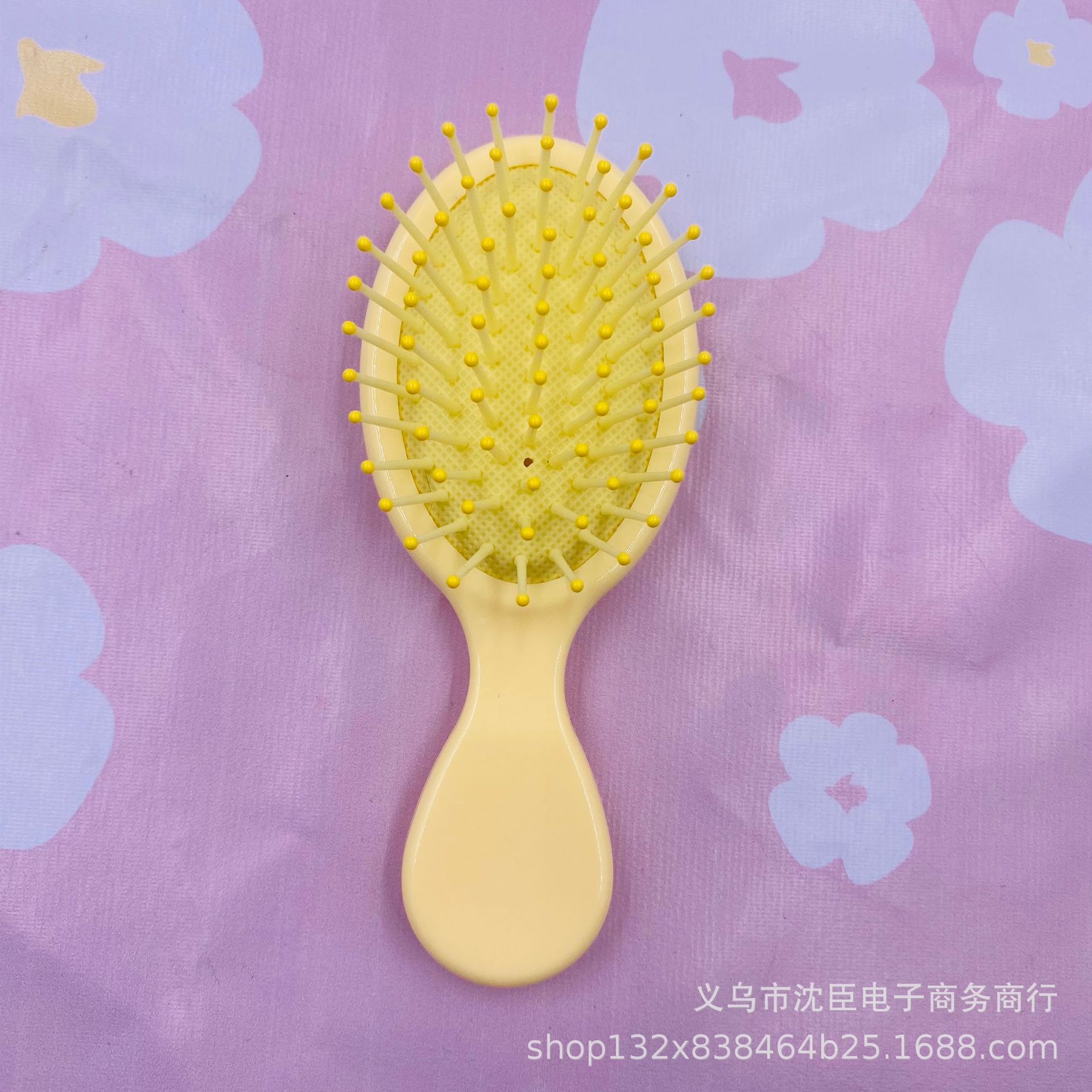 Nuevo color macaron cojín de aire peine airbag masaje peine lindo pelo liso plegable crema pegamento portátil peine color caramelo