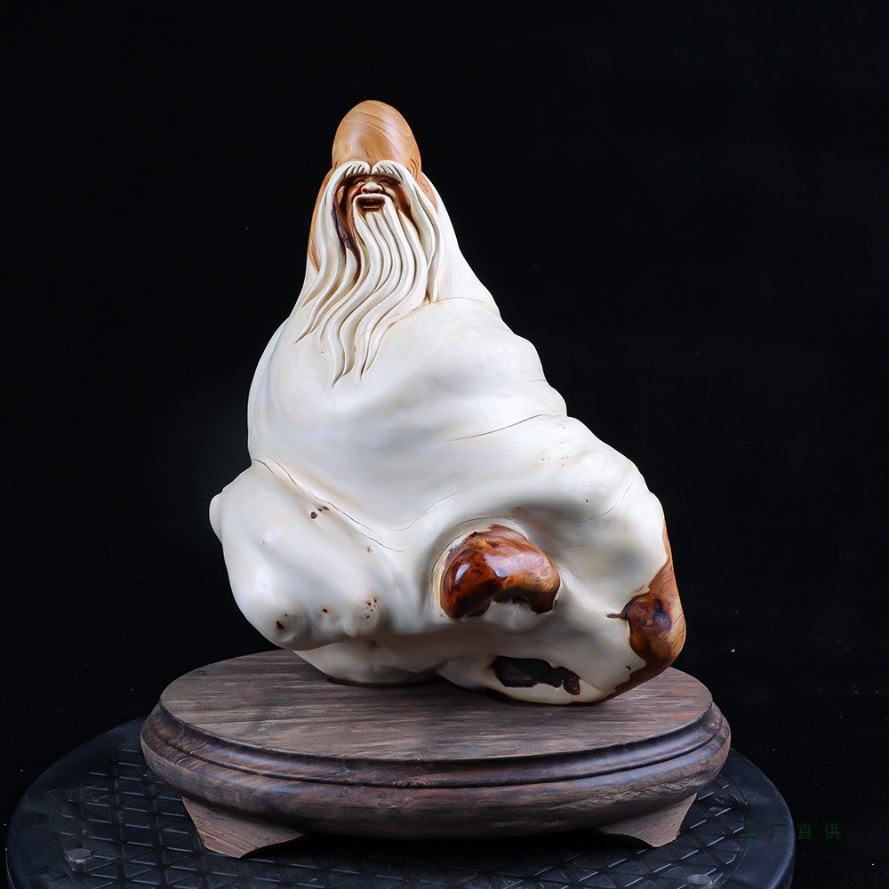 太行崖柏根雕摆件木雕工艺品客厅禅意达摩弥勒佛观音天然随形
