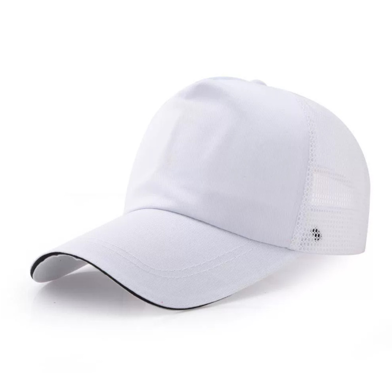 Gorra de malla de esponja gorra de publicidad impresión gorra de béisbol para adultos panel de luz a juego de color gorra de trabajo transpirable viaje protección solar sombrero para el sol