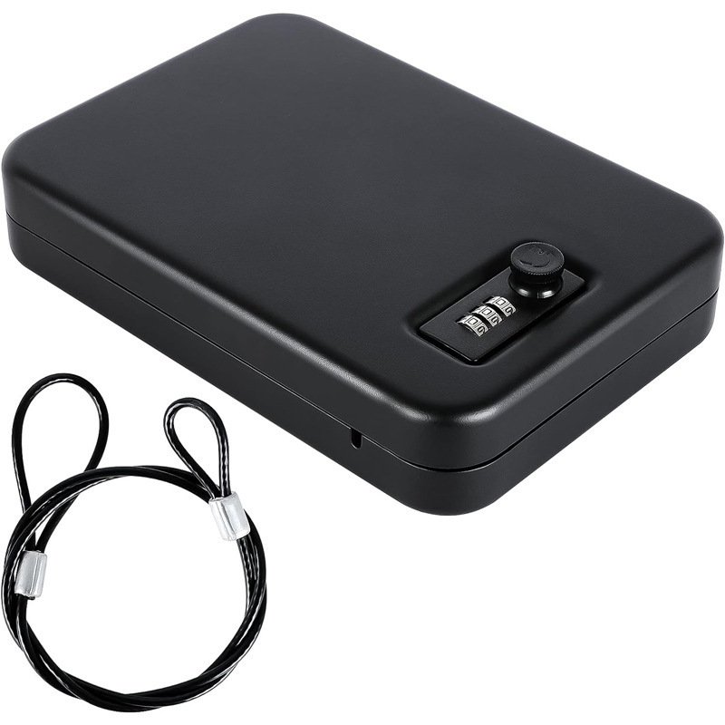 Amazon Portable Car Home Pistol Box Jewelry Jewelry Cash Box Password Safe Pistol Box
