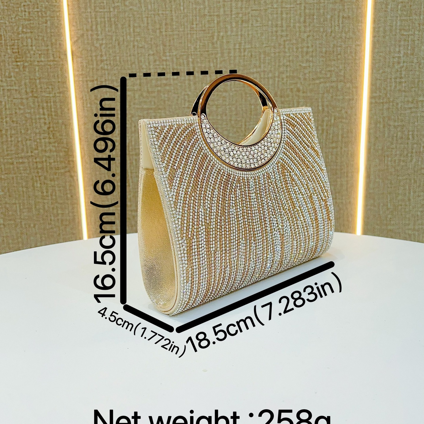 Shiny Rhinestone Evening Handbag For Wedding And Bridesmaid Bag_voghion.com