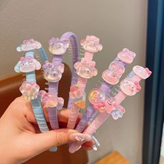 新しい子供用ヘアバンド、女の子の散髪整理、歯付き滑り止めヘアピン、ヘアバンド、かわいい女の子のヘッドバンド、ヘアアクセサリー