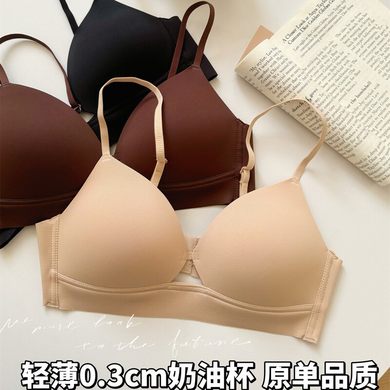 Original Seamless Underwear for Women, Thin, Small Breast Push-Up, Simple Glossy, Wire-Free, Anti-Sagging, Comfortable Bra Original Seamless Underwear for Women, Thin, Small Breast Push-Up, Simple Glossy, Wire-Free, Anti-Sagging, Comfortable Bra