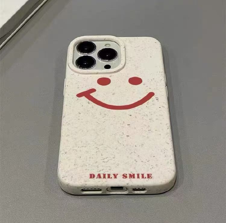 Smiley simple para iPhone 16pro funda para teléfono móvil Apple 15 anti-caída 14pro/13promax nuevo 12x