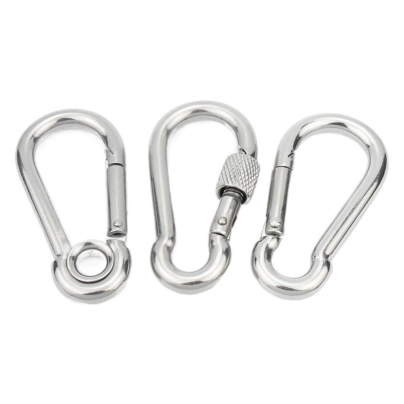Карабин-защелка из нержавеющей стали 304 для альпинизма, страховочный крюк, страховочный замок, кольцо для подъема