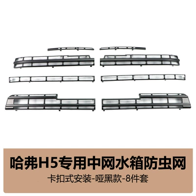 Suitable for Haval H5 Insect-Proof Net Front Grille Water Tank Snap-On Protective Cover Anti-Insect and Anti-Lint Modification Accessories (Automobile anti-insect net) - haval-h5-insect-proof-net-8-piece-set-matte-black