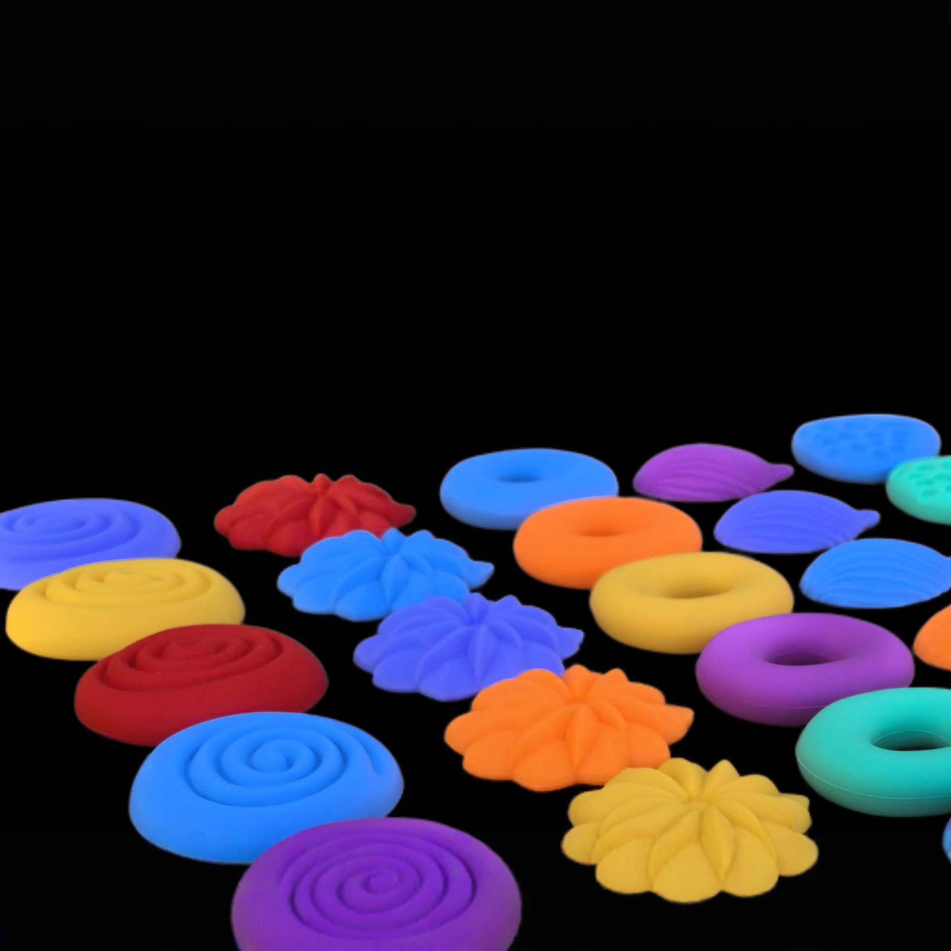 Juguetes sensoriales antiestrés para niños, piedra de silicona suave para aliviar el estrés, juguete de descompresión para niños, producto nuevo transfronterizo.