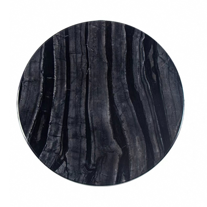 Nordicins creativo redondo bandeja de mármol natural minimalista almacenamiento de baño de hotel modelo de habitación adornos bandeja