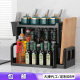 Kitchen Storage Rack Two-layer Seasoning Rack Knife Rack Chopping Board Rack Table Top Multifunctional Multi-layer Storage Non-perforated Seasoning Rack