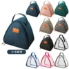 Large triangle bag on cyan