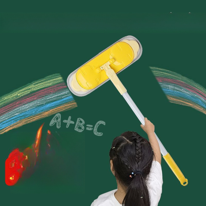 [Instant Discount on First Order] Small Mop for Wiping Blackboard, Kidsren's Countertop Flat Mop, Handheld Lightweight Mini Mop