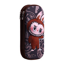 Doble cremallera 26 nueva caja de papelería 3D para niños de gran capacidad de dibujos animados lindos bolsas de lápiz para estudiantes de primaria