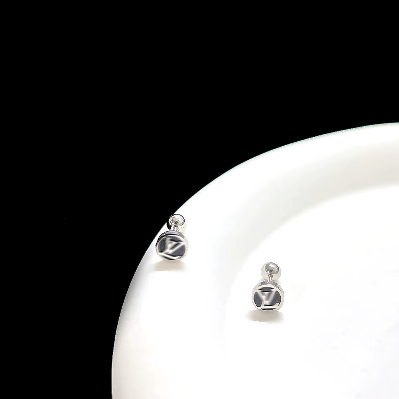 Серьги из нержавеющей стали, конструктор, стиль Chanel, простой и элегантный дизайн