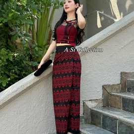 缅甸傣族时尚成品服装套装衣服上衣扣子裙子民族傣族服装女