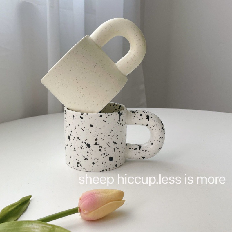 the republic of korea ins glass ceramics Milk Cup oats Breakfast Cup Mug Japanese Mug Pomo Nordic