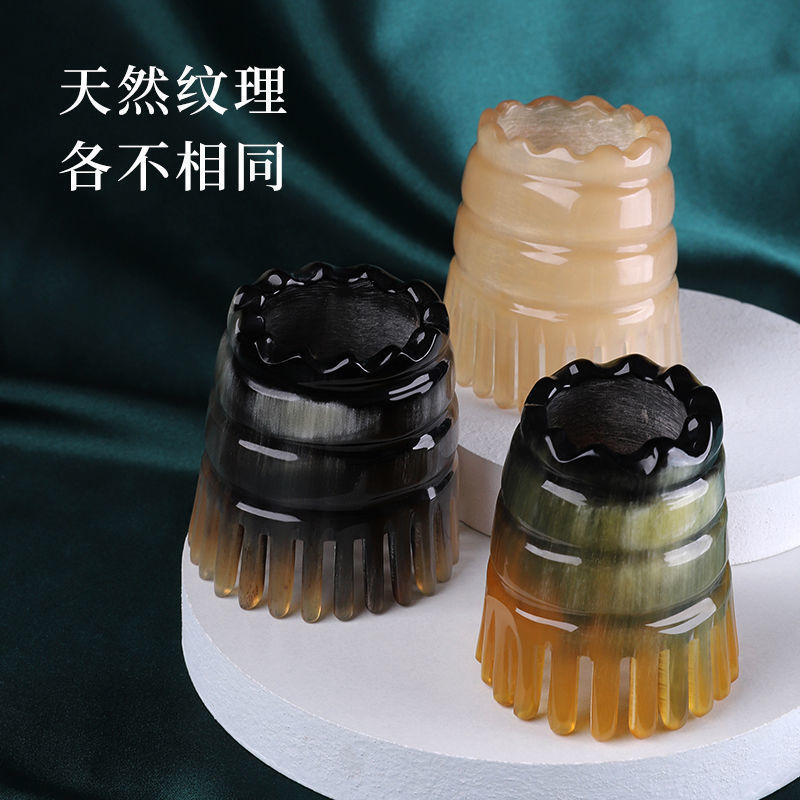 厂家批发牛角洗头梳 按摩梳疏通头部经络防宽齿牛角按摩梳|undefined