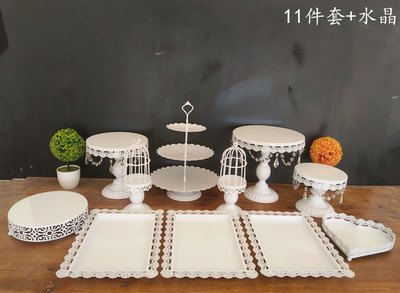 Decoración de mesa de postre soporte de exhibición bandeja de pastelería de postre comida fría pausa de té Mesa estante de la torta té de la tarde Merienda stand image 15