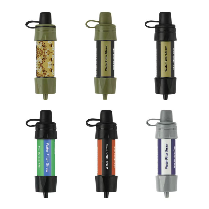 Amazon Outdoor Water Purifier Mini Filter Straw Water Purification Pen Camping Hiking Outdoor Filter Straw Water Purification