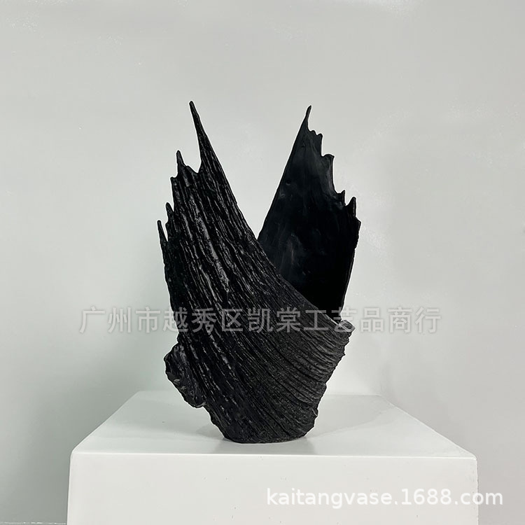 創意的なファッションのデスクトップの置物の樹脂の植木鉢の芸術の乾いた花器の客間の食卓の玄関の開業の花芸の装飾|undefined