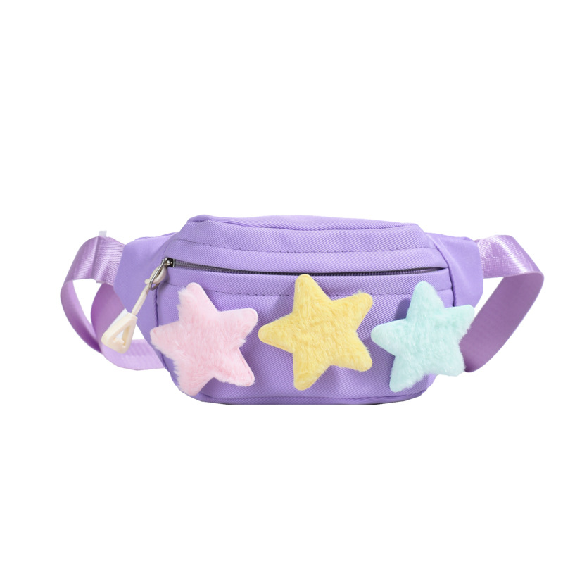 Bolso de pecho japonés pequeño fresco para niños y niñas Bolso de mensajero de bebé de estrella linda de dibujos animados Nuevo bolso para niños Lona