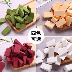24カット三角パウダーパフ、ノンラテックス、ウェット＆ドライ、食べにくいパウダーメイクアップリキッドファンデーション、エアクッションスポンジ、六角形パウダーパフ