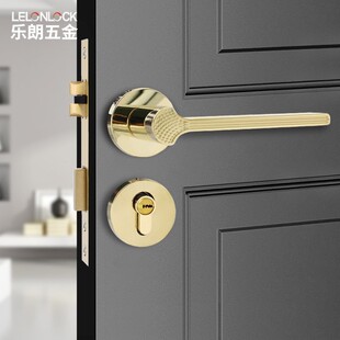 欧式室内门锁卧室卫生间分体式门把锁实木门钢制门通用锁具定制-阿里巴巴